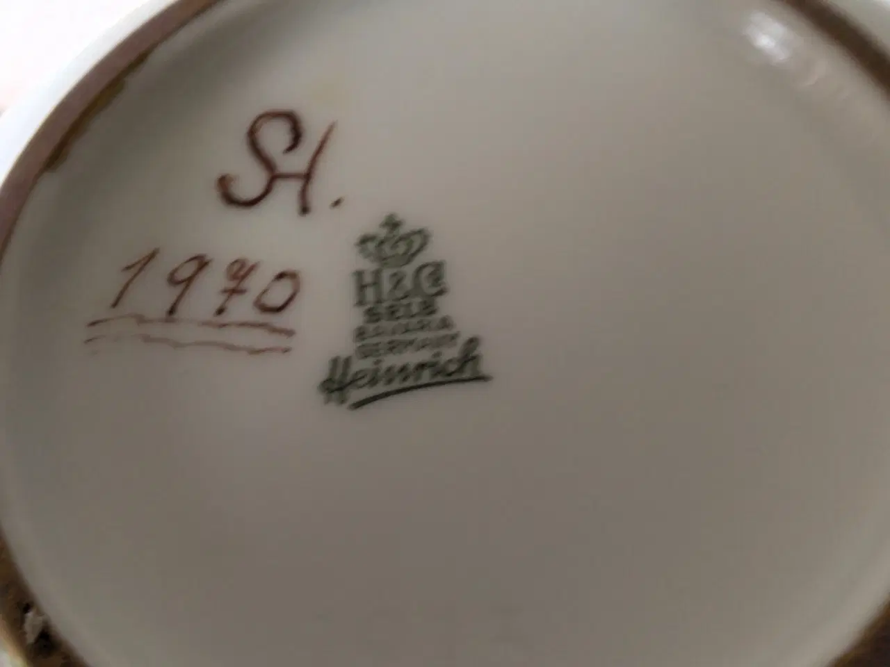 Billede 5 - Flot håndmalet vase.
