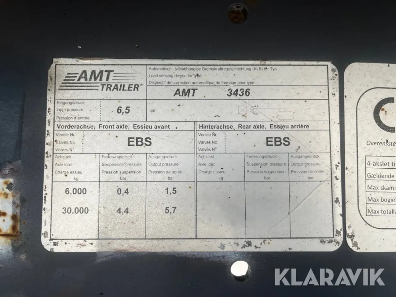Billede 9 - Trailer AMT MTDK S448 4 akslet
