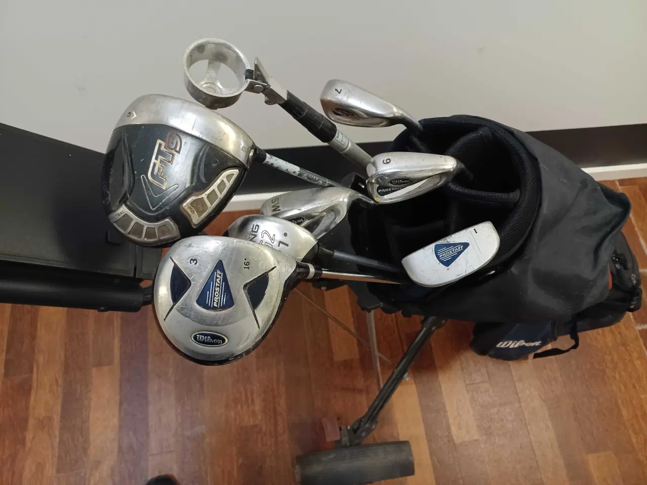 Billede 2 - Golfvogn,Golfbag,jern og køller