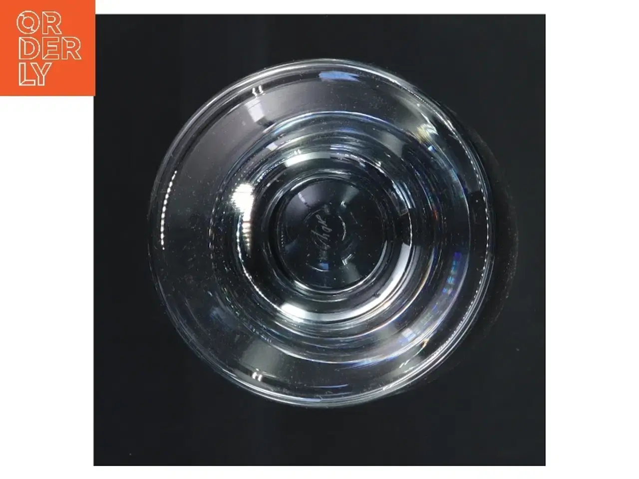 Billede 3 - Glas med gravering (str. Ø 9,5 cm længde 16,5 cm)