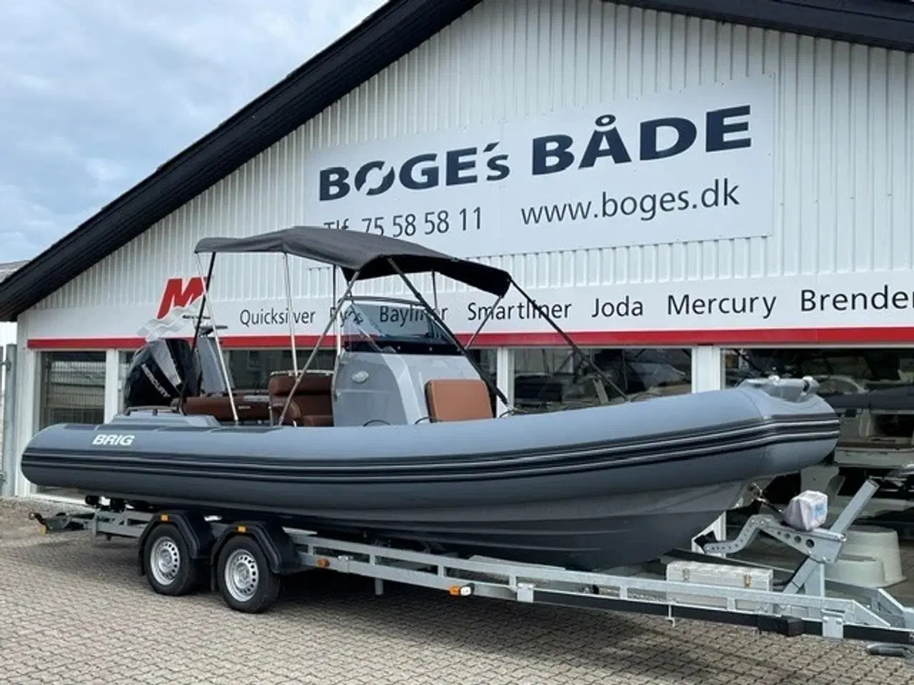 Billede 12 - Eagle 6,7 RIB med F225 hk Mercury-EFI 4 takt DS XL V6 3,4L og 2.000 kg Brenderup bådtrailer.