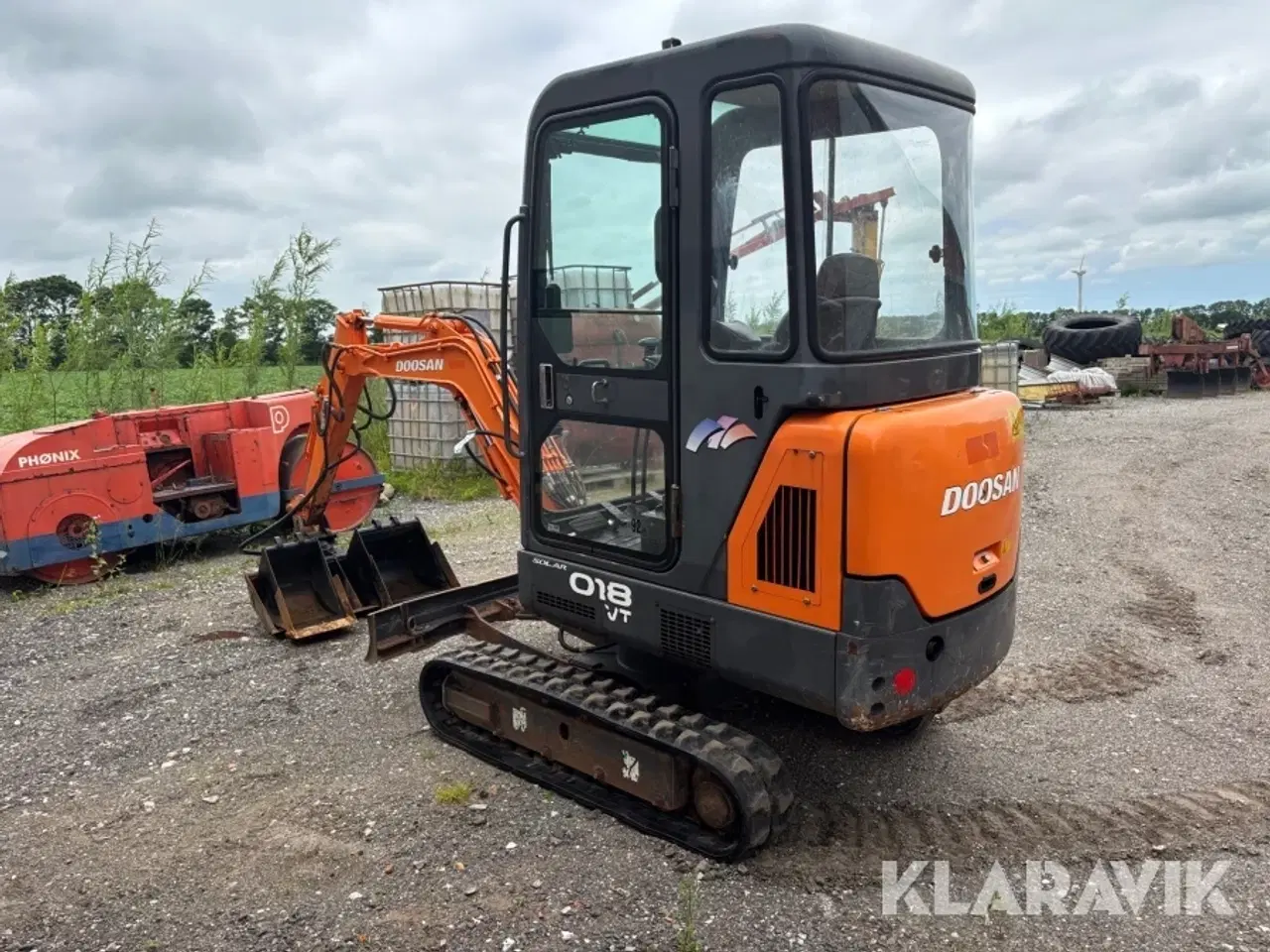 Billede 3 - Gravemaskine Doosan Solar 018VT  med tilbehør