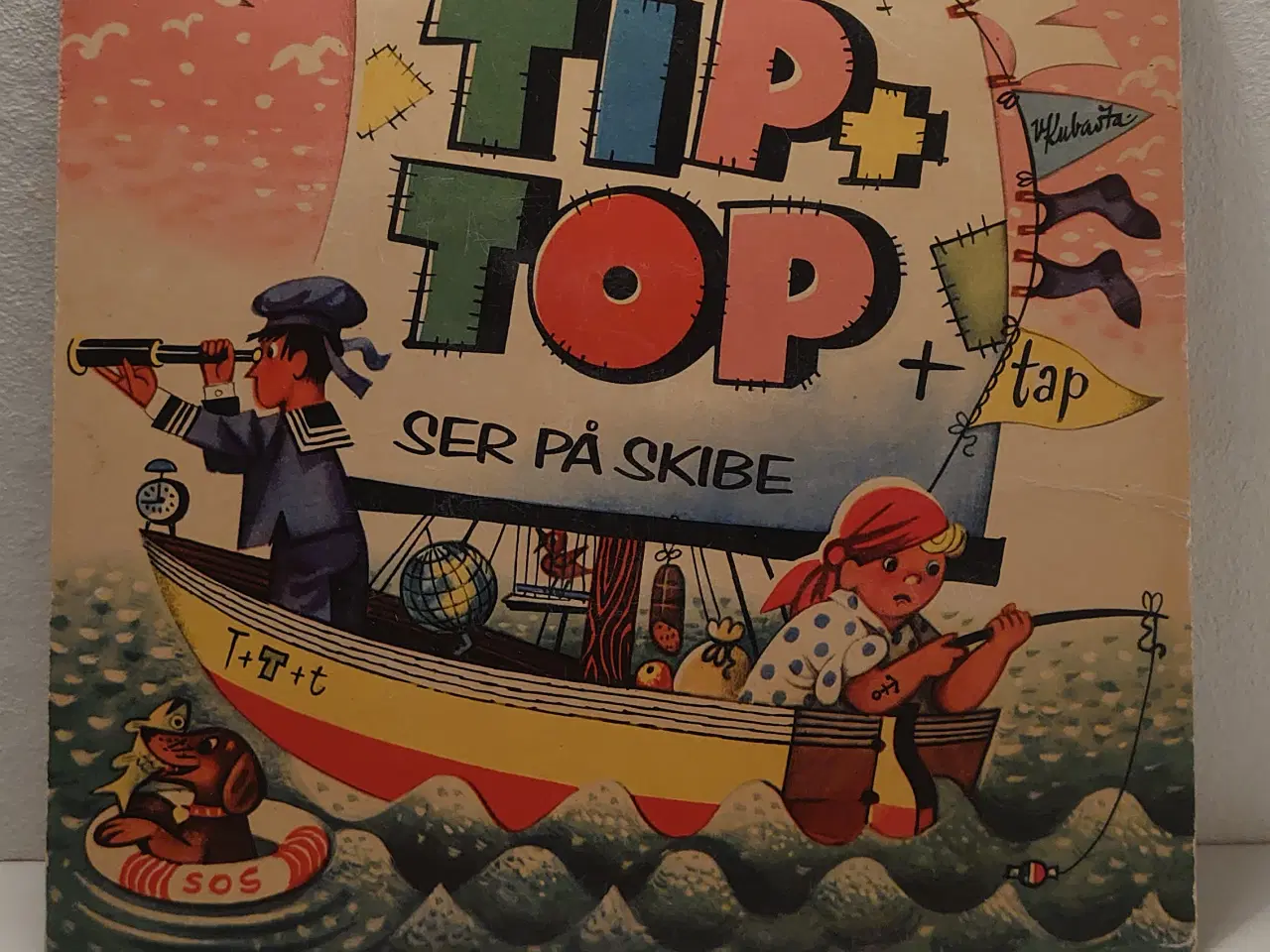 Billede 1 - Kubasta:Tip+Top+tap ser på skibe.Pop-up bog 1965