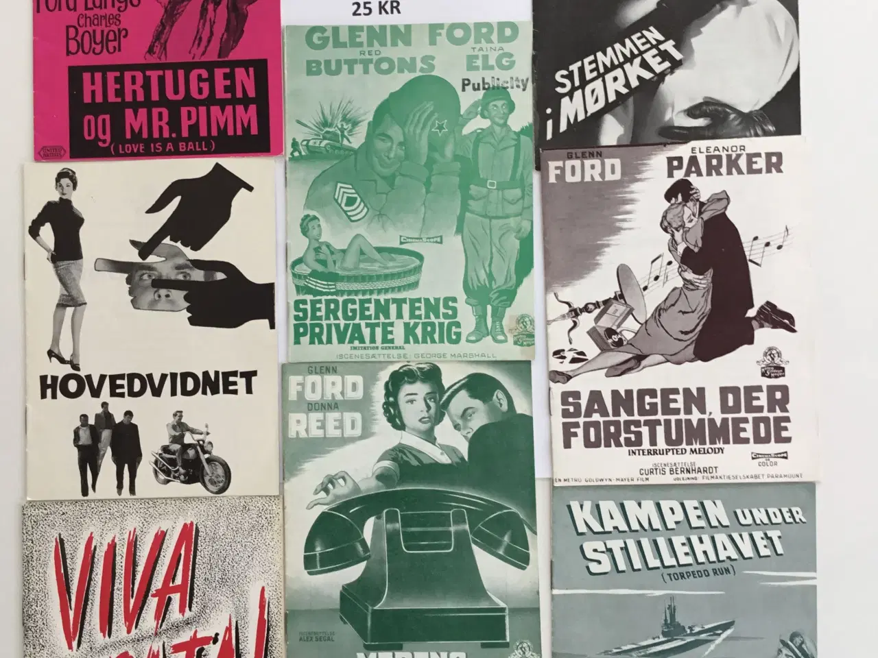 Billede 4 - FILMPROGRAMMER 10 LOT A. 8 STK
