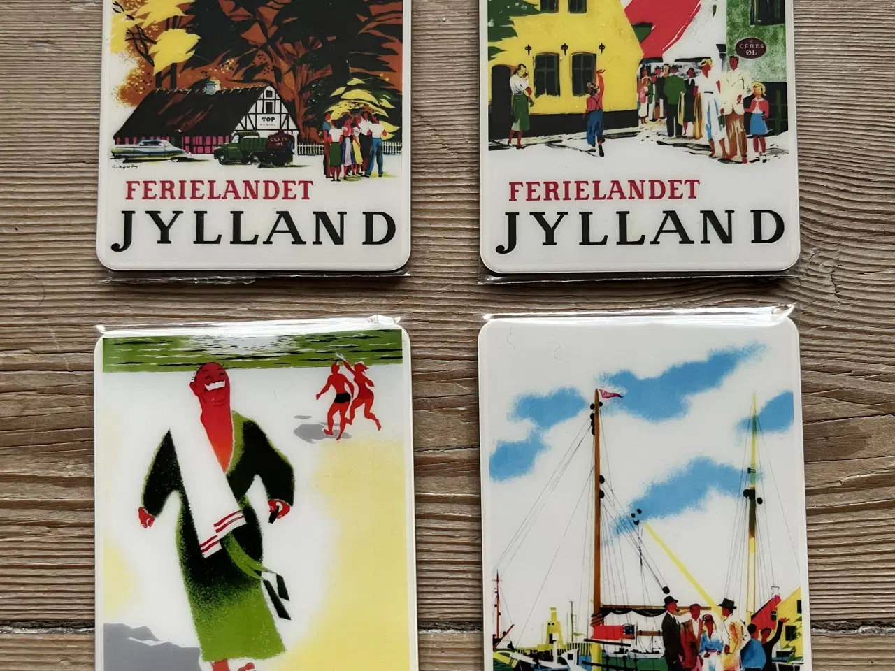 Billede 1 - Kunstmagneter/ køleskabsmagneter ferielandet Jylla