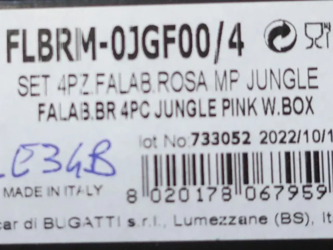 Billede 2 - Bestiksæt 4 dele BUGATTI FALABELLA JUNGLE ROSA PERL PINK