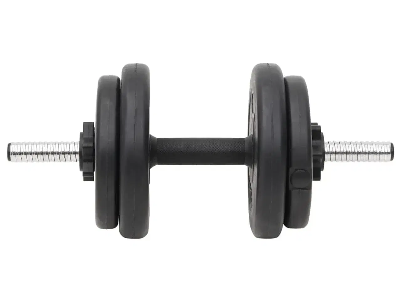 Billede 7 - Curl-vægtstang og håndvægt med skiver 60 kg