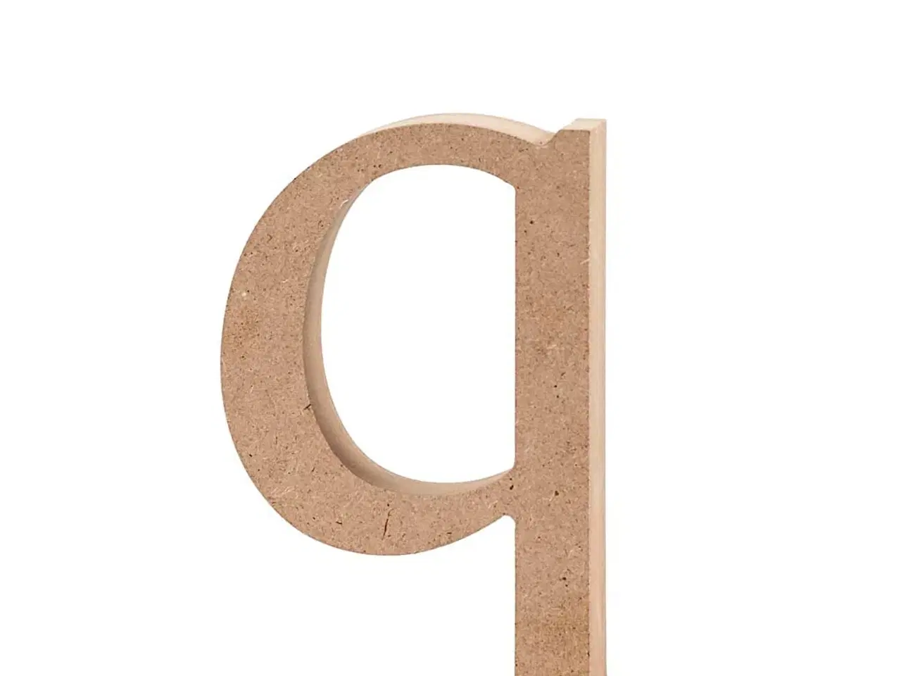 Billede 1 - Bogstav, q, H: 12,2 cm, tykkelse 2 cm, 1 stk.