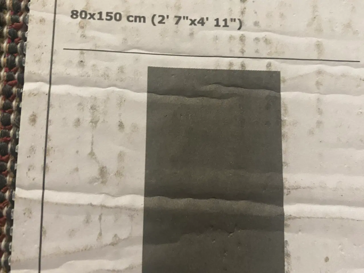 Billede 3 - Gulvtæppe mørkegrå 80x150 cm