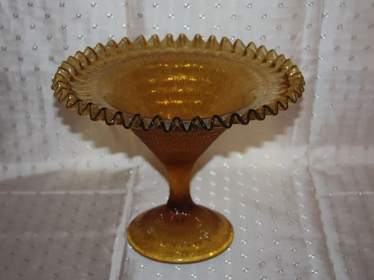 Billede 3 - Frugt skål / opsats i presset glas