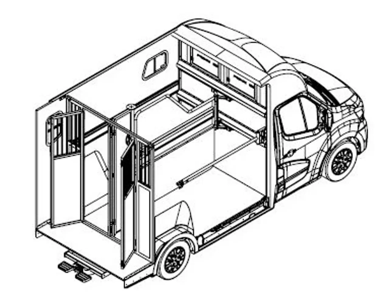 Billede 14 - Corso 2-Hestes Renault Master Hvid