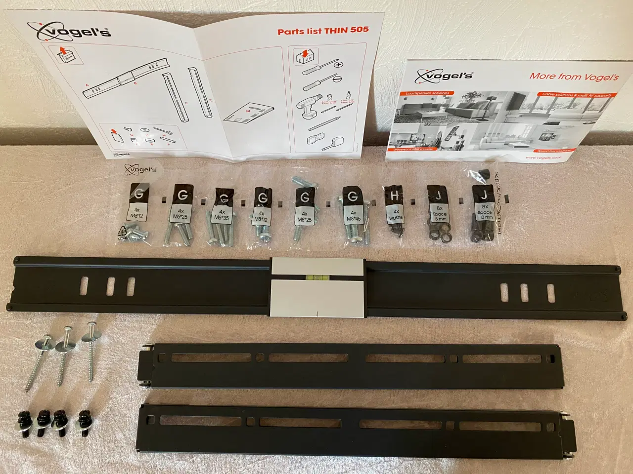 Billede 2 - ⭐️ Vogel's THIN 505 – Ultra-tyndt Vægbeslag (40-65