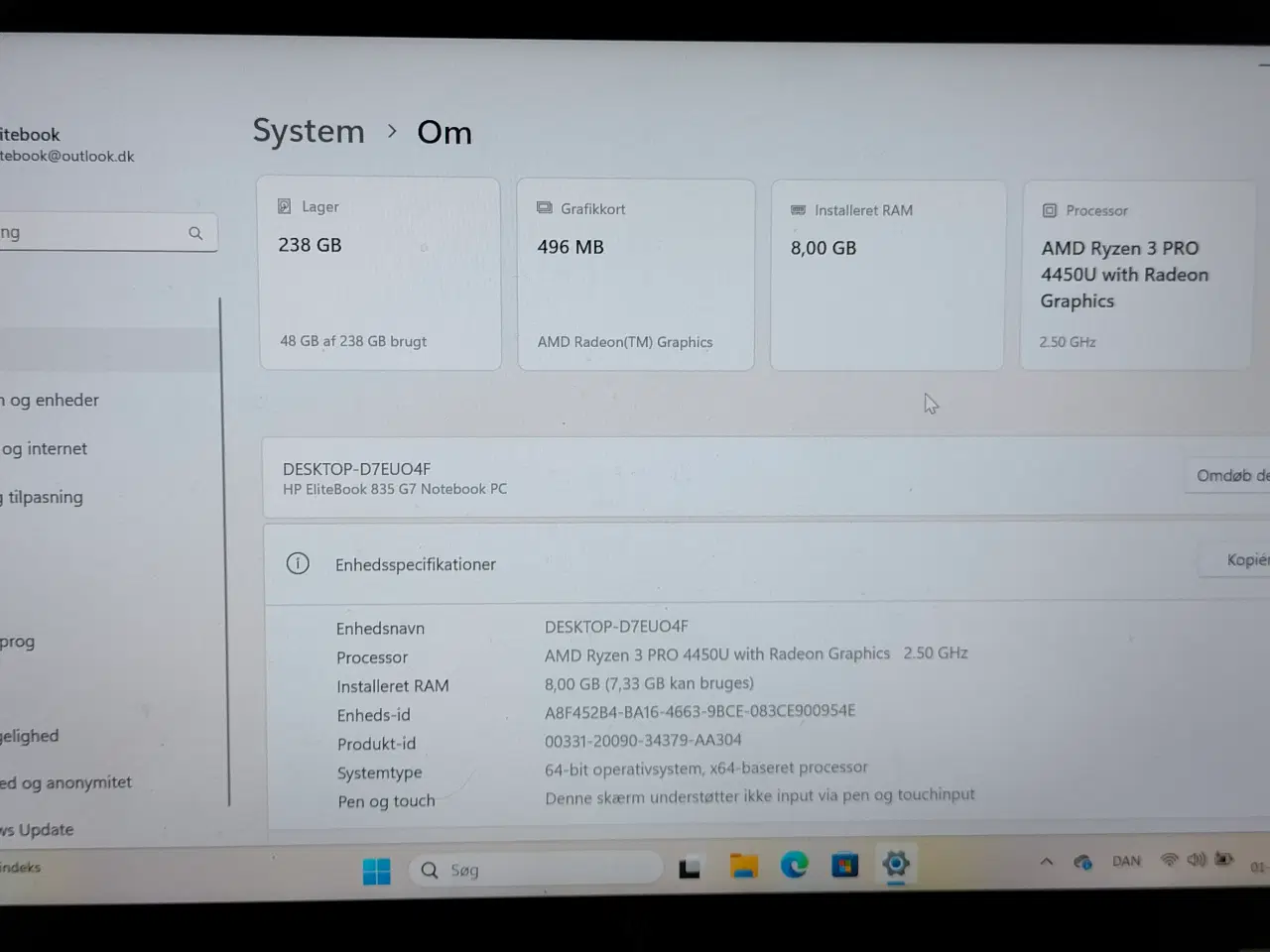 Billede 6 - HP Elitebook 835, G7 PC