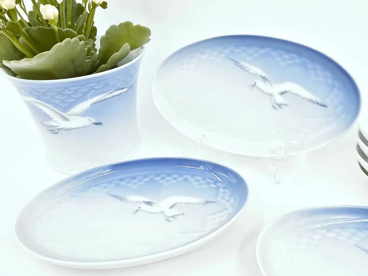 Billede 3 - Mågestel uden guldkant oval asiet