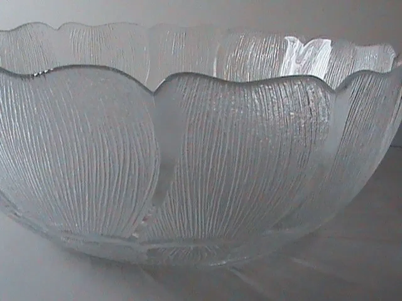 Billede 2 - Klar glas skål bowle som blomst