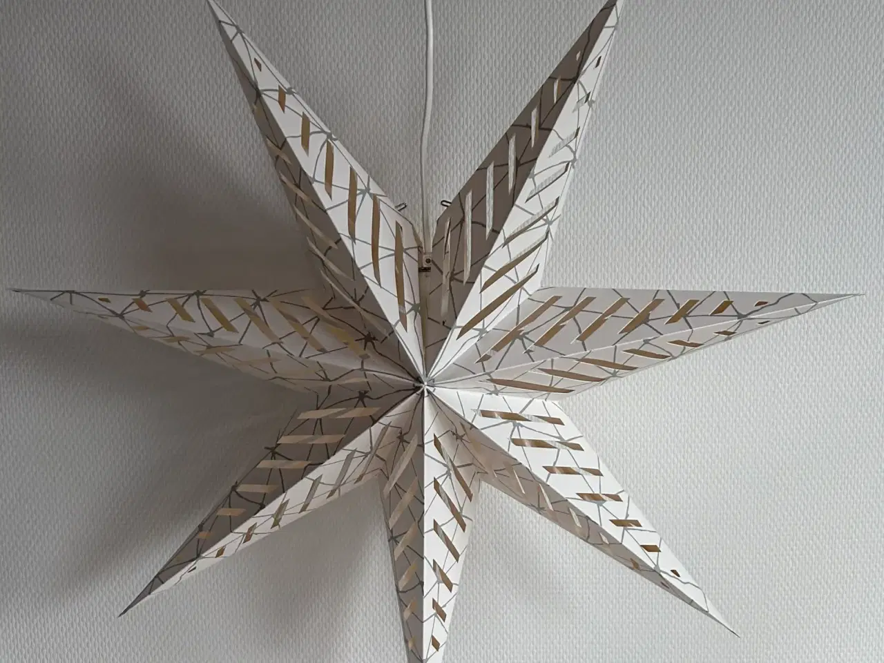 Billede 5 - Ikea Stråla hvid/grå lampeskærm 70 cm