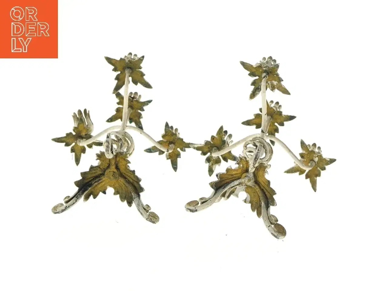 Billede 3 - Vintage lysestager (str. 30 cm)