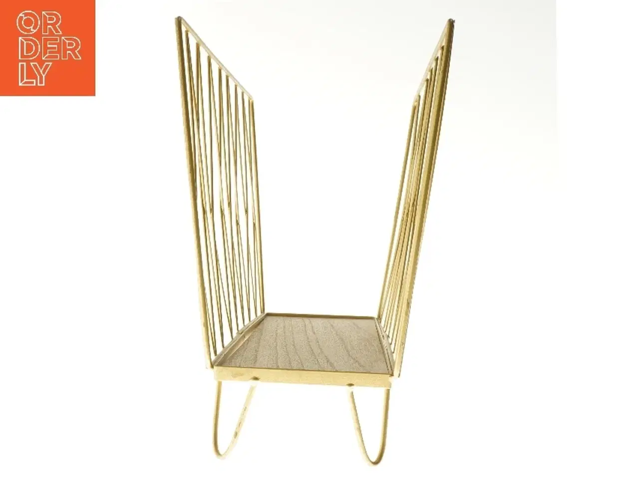 Billede 2 - Guldfarvet magasinholder (str. 30,5x37,5 cm)