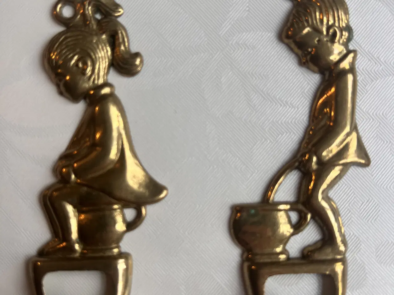 Billede 1 - Smukke retro messing knager 