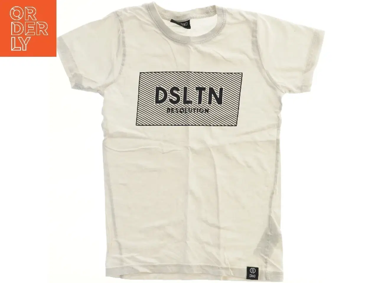 Billede 1 - Hvid T-shirt med print fra DWG (str. 140)