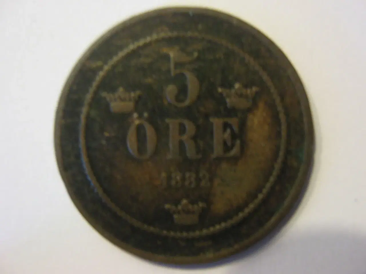 Billede 1 - Svensk 5 øre 1882