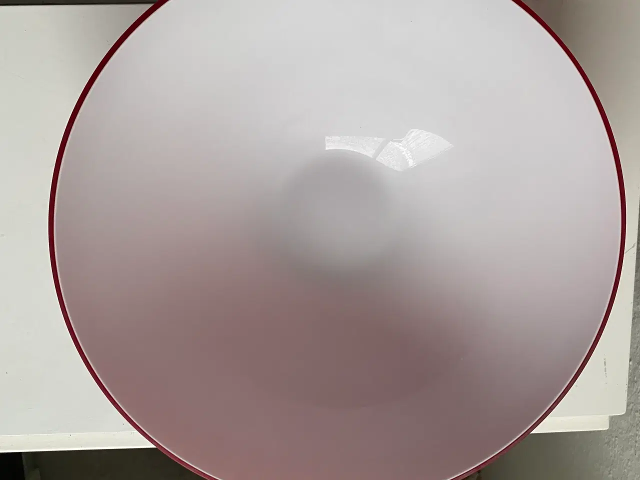 Billede 5 - Holmegaard glasskål- rød/hvid