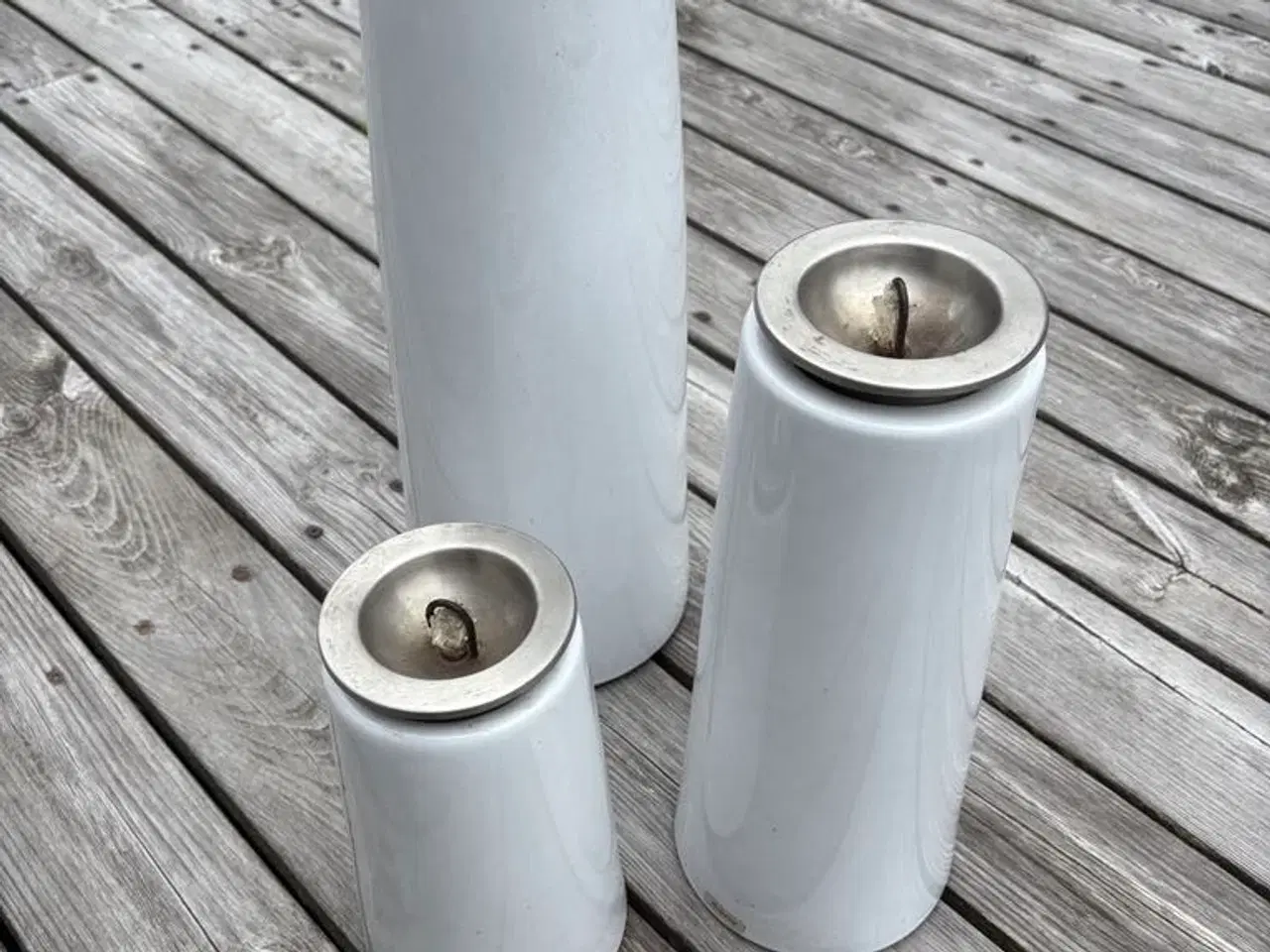 Billede 2 - 3 smukke hvide Menu Lighthouse olielamper