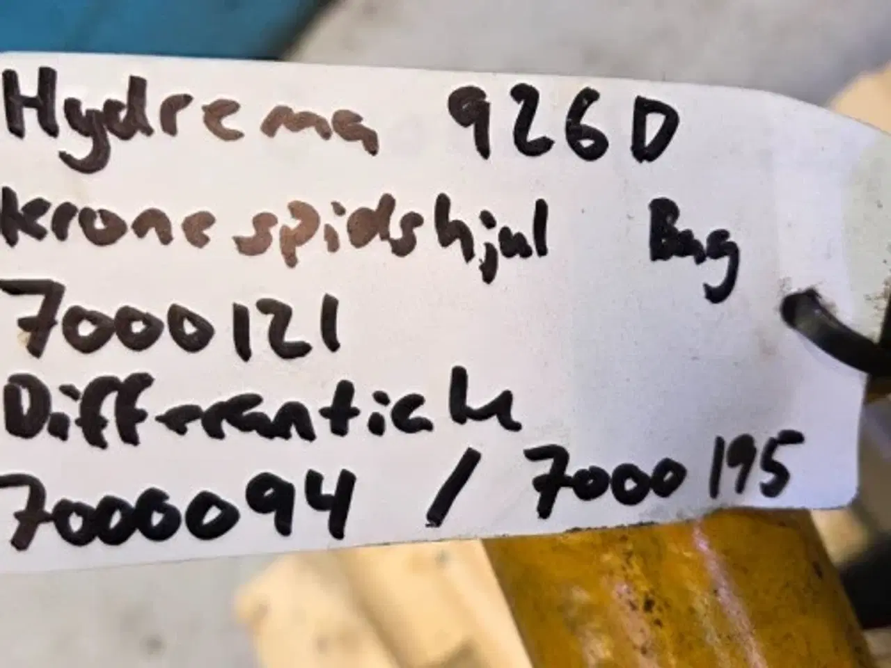 Billede 2 - Hydrema 926D Kronespidshjul 7000121