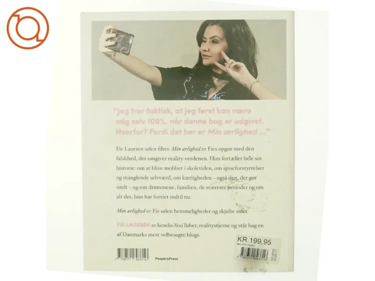 Billede 3 - Min ærlighed af Fie Laursen (Bog)