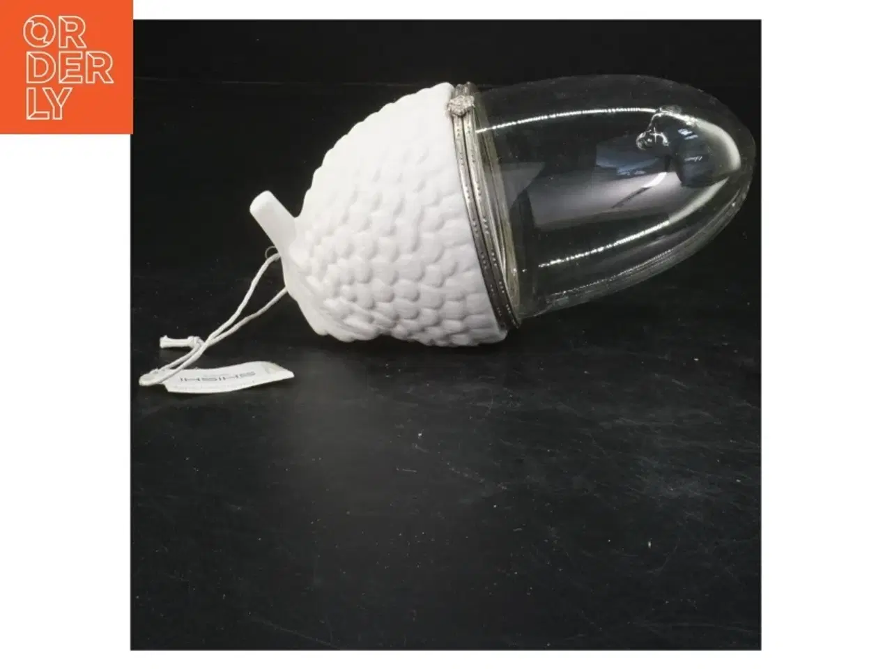 Billede 1 - Dekorativ glas og keramik beholder formet som en agern fra Kitsch (str. 16x8 cm)