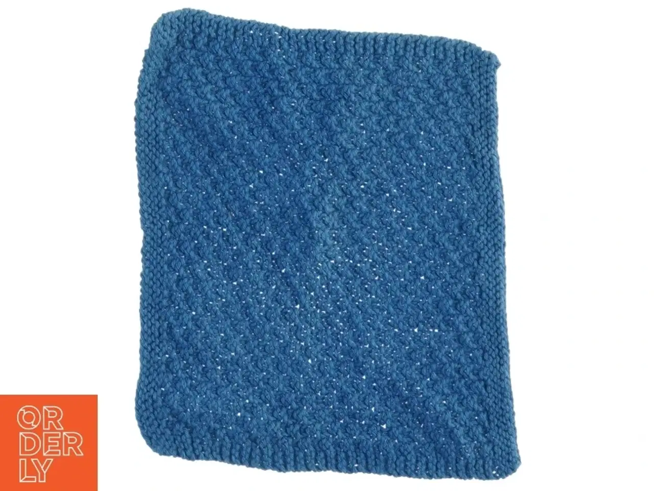 Billede 2 - Strikket blå klud (str. 23 x 18 cm)