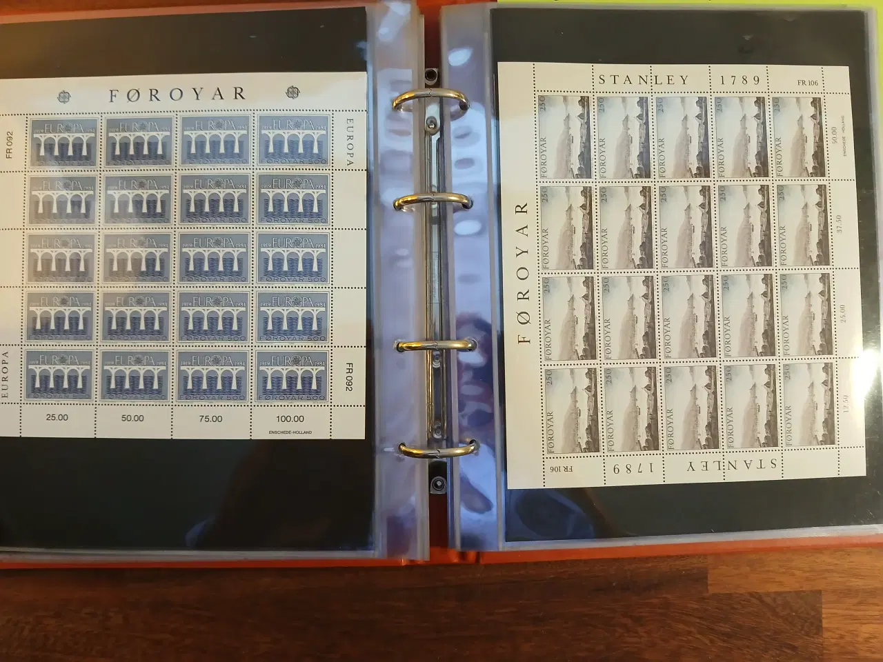 Billede 15 - Færøske 42 helark(20) i arkmappe fra Leuchtturm me