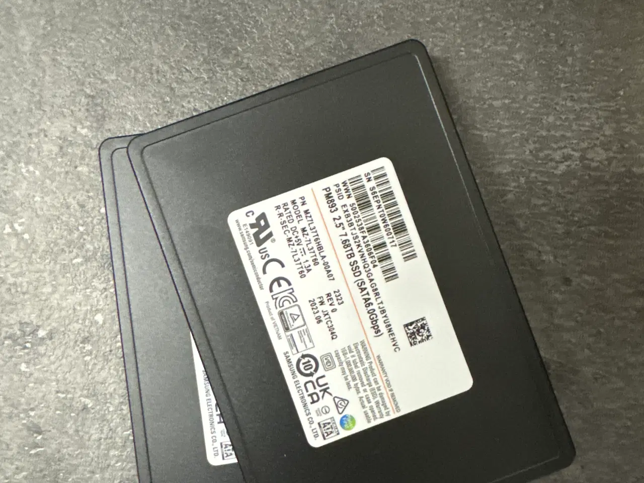 Billede 1 - New Samsung Premium SSD PM893 2,5“ 7,68TB
