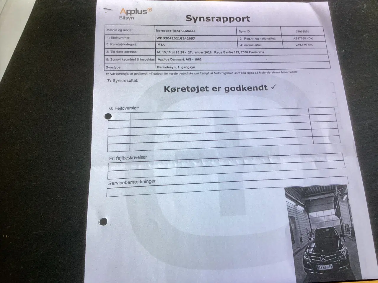 Billede 9 - Nysynet, velholdt Mercedes C 220 