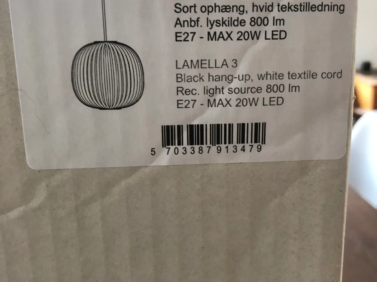 Billede 3 - Le Klint lamel lampe, model 134B