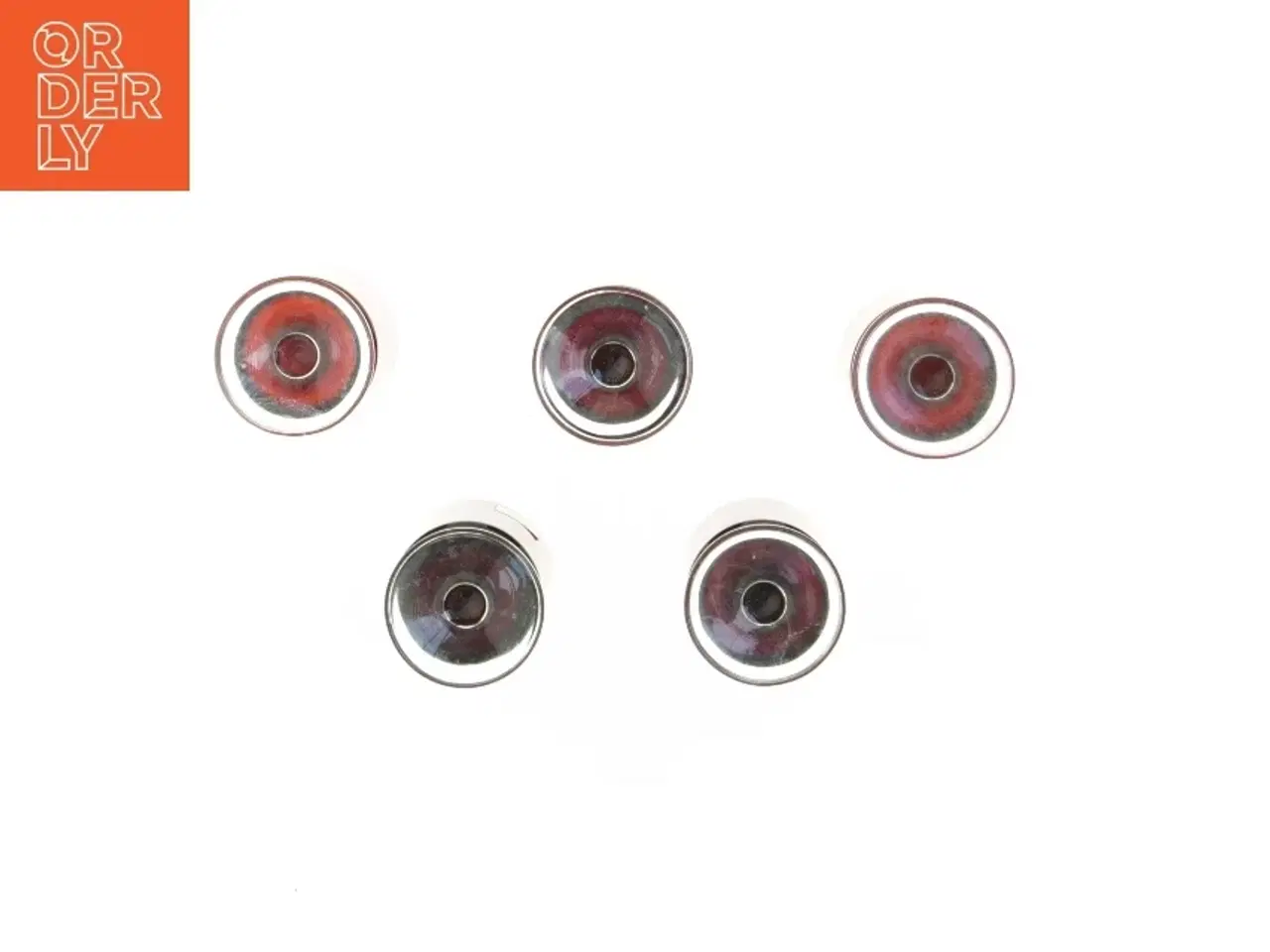 Billede 2 - 5 Røde glas med stilk RUBY RED (str. 5 stk Ø 5,5 cm længde 9 cm)