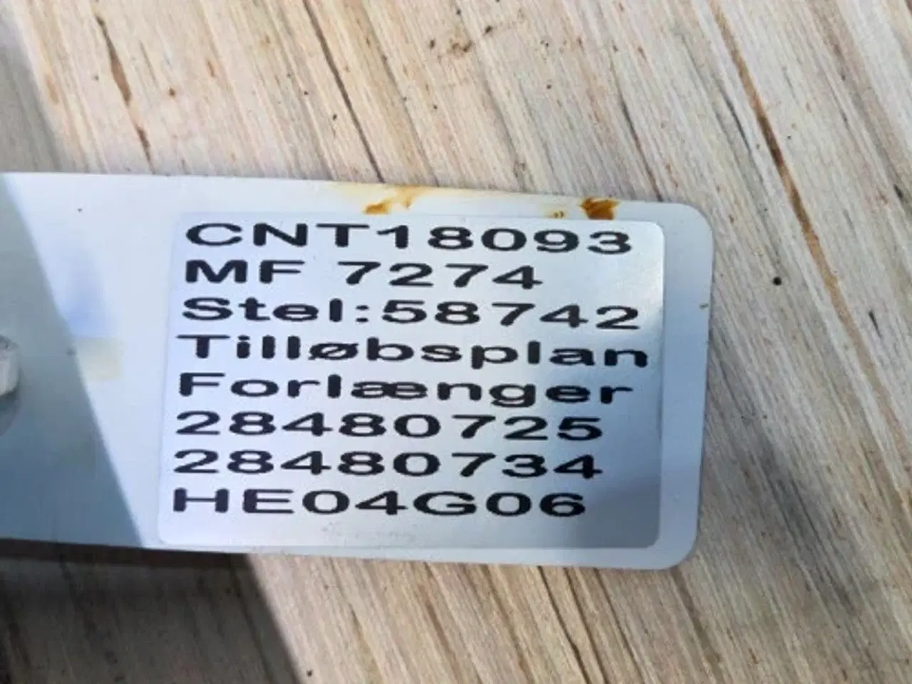 Billede 16 - Massey Ferguson 7274 Tilløbsplan Forlænger 28480734