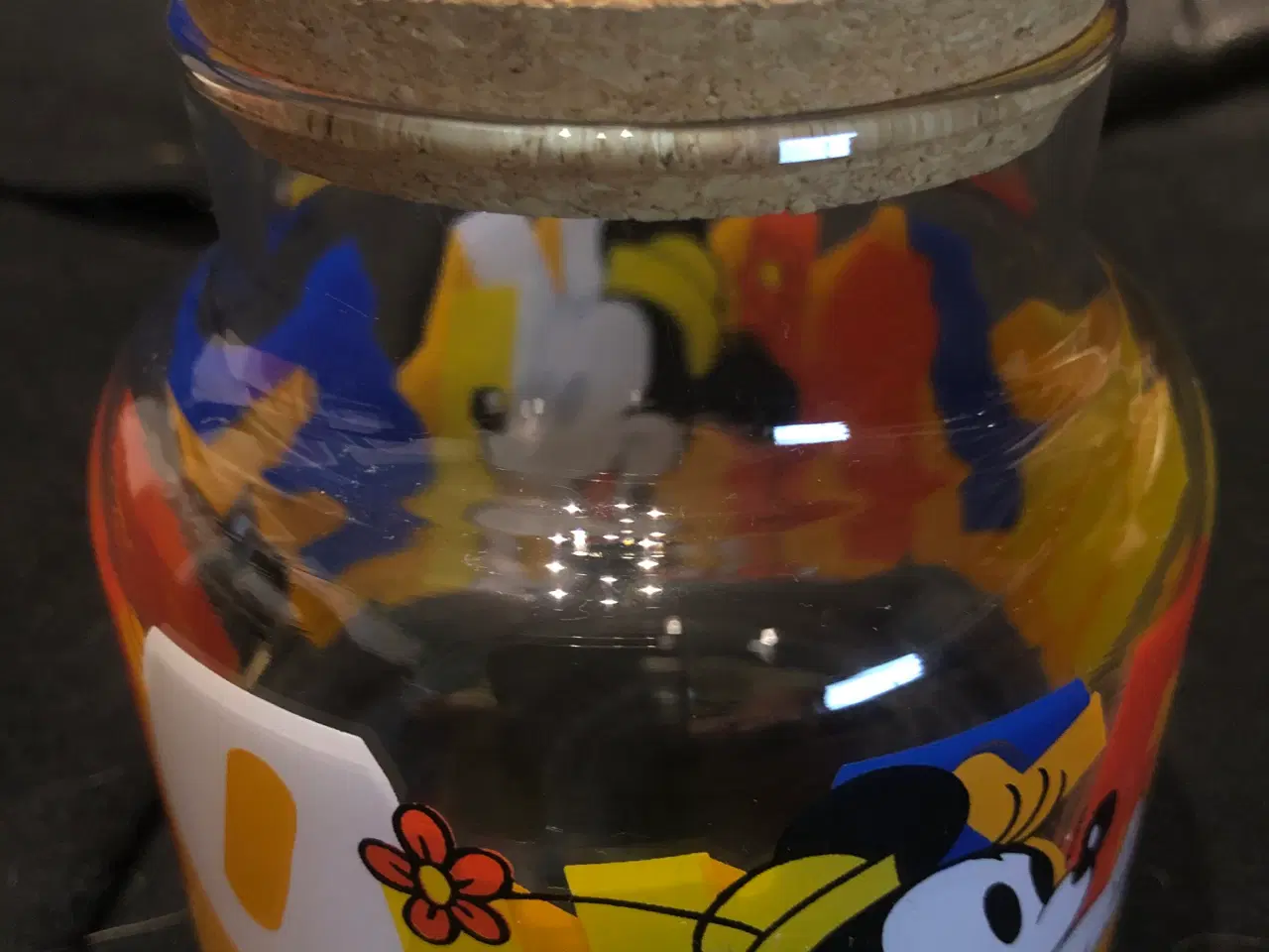 Billede 3 - Glas med kork-låg - Minnie Mouse