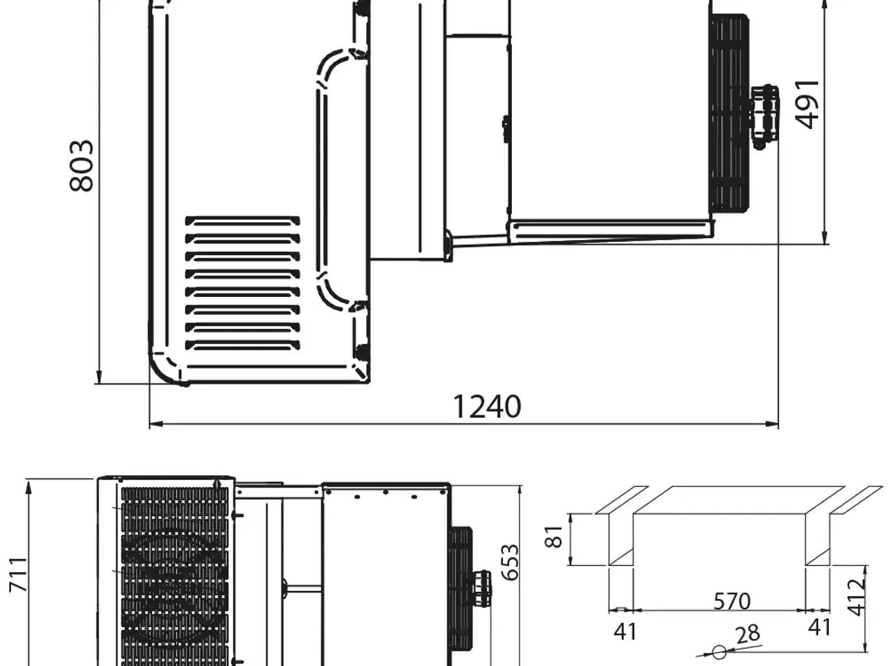 Billede 2 - Fryseaggregat 34,4 m³ – 2,1 kW – T: -25 til -15 °C