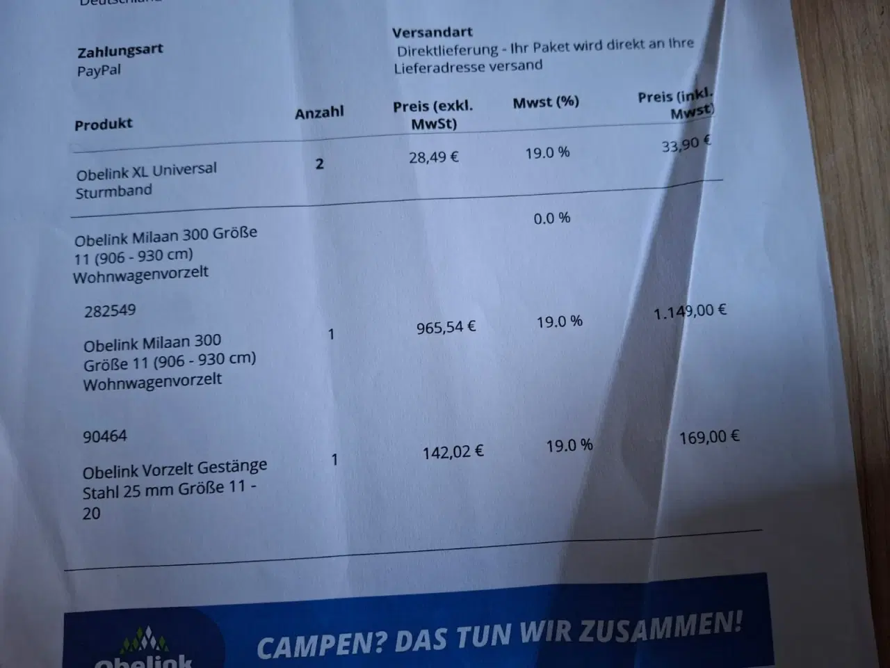 Billede 2 - Fortelt A-mål 906-930