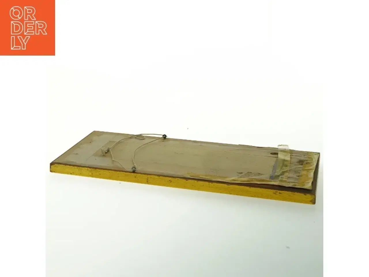 Billede 4 - Billede af dreng med æble i guldramme (str. 31x14,5 cm)