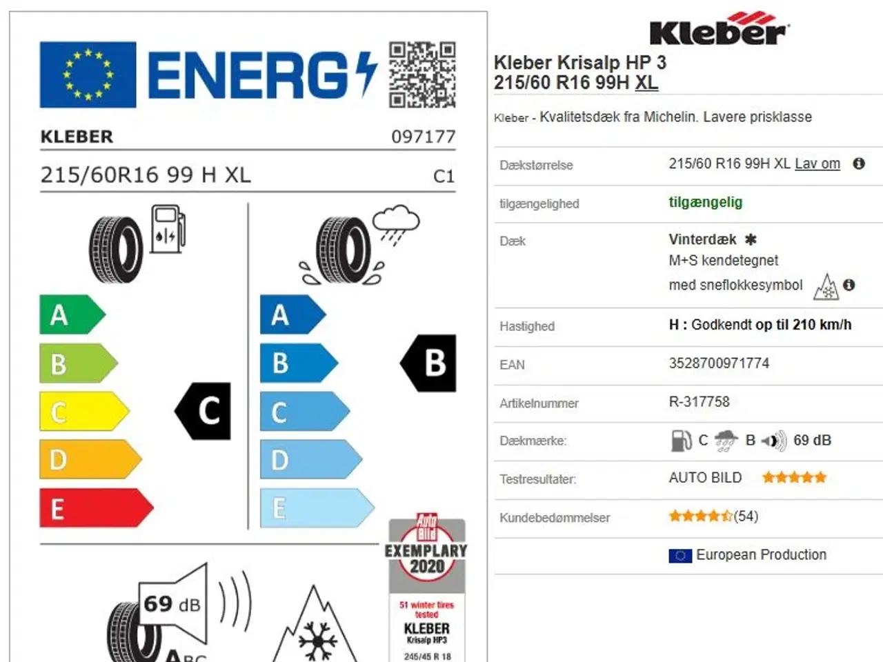 Billede 5 - 4 stk komplette vinterhjul.
