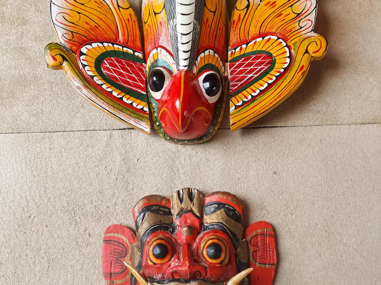 Billede 1 - 2 Træ Masker 