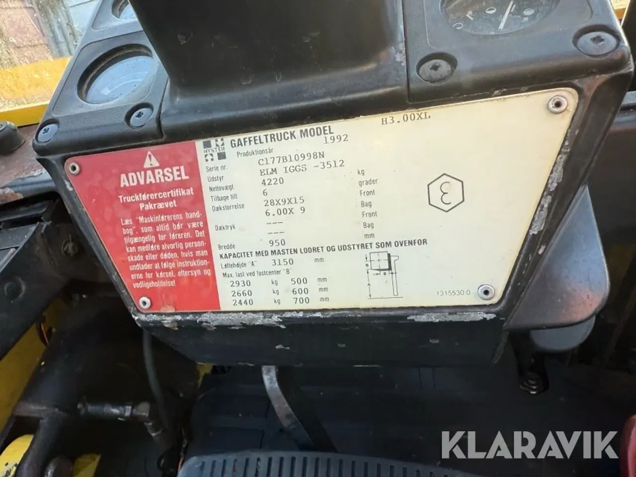 Billede 11 - Truck Hyster H3.00XL