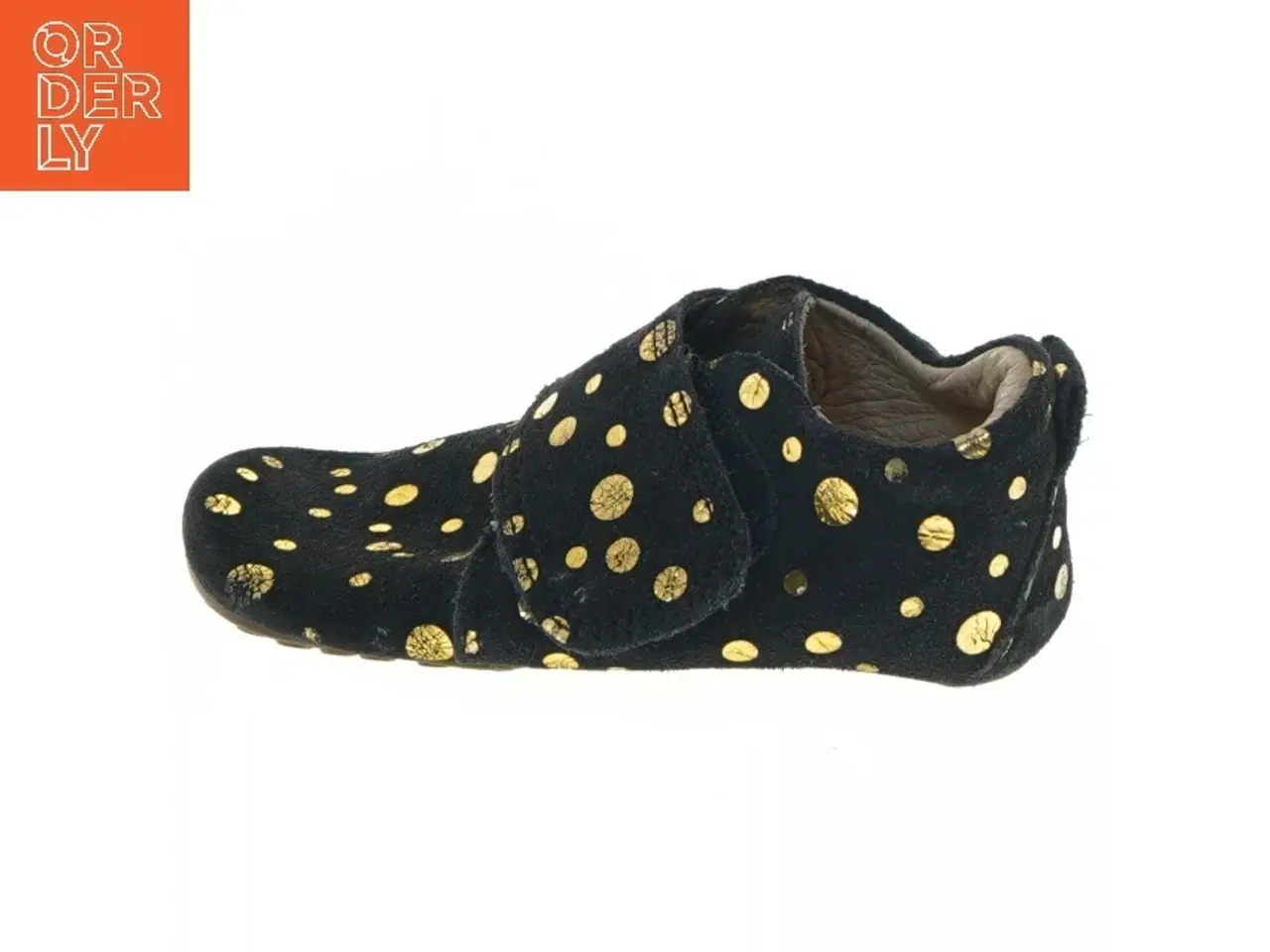 Billede 1 - Børnesko med guldprikker fra Wodwod (str. 23 )