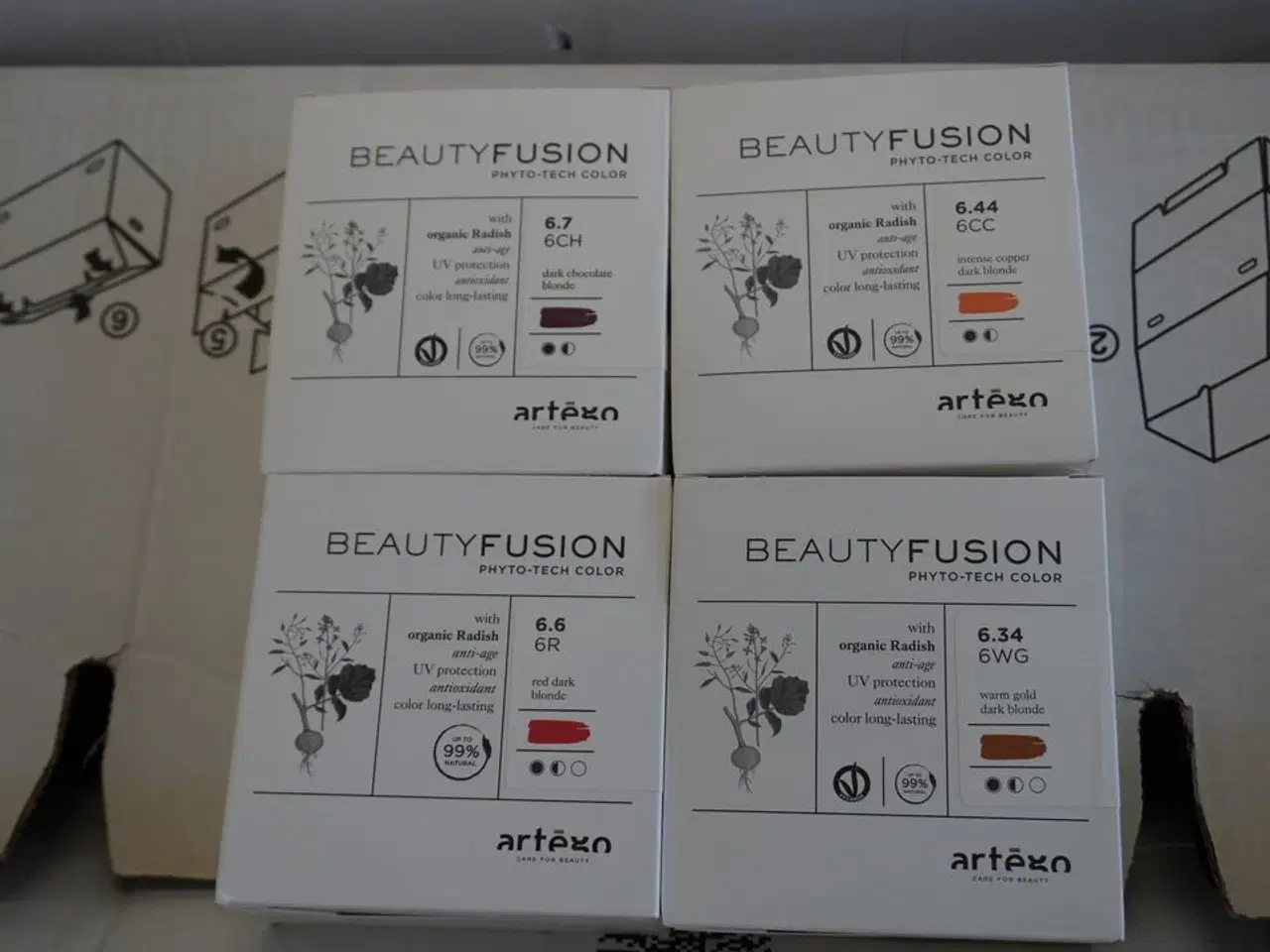 Billede 1 - Kasse med hårfarve, Artego BeautyFusion 100ml