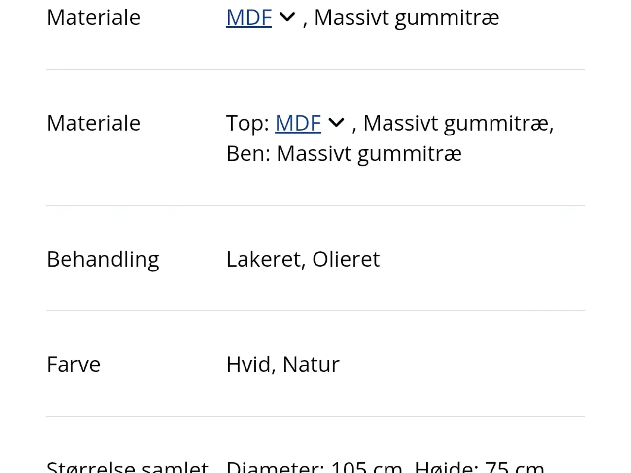 Billede 8 - Hvidt spisebord