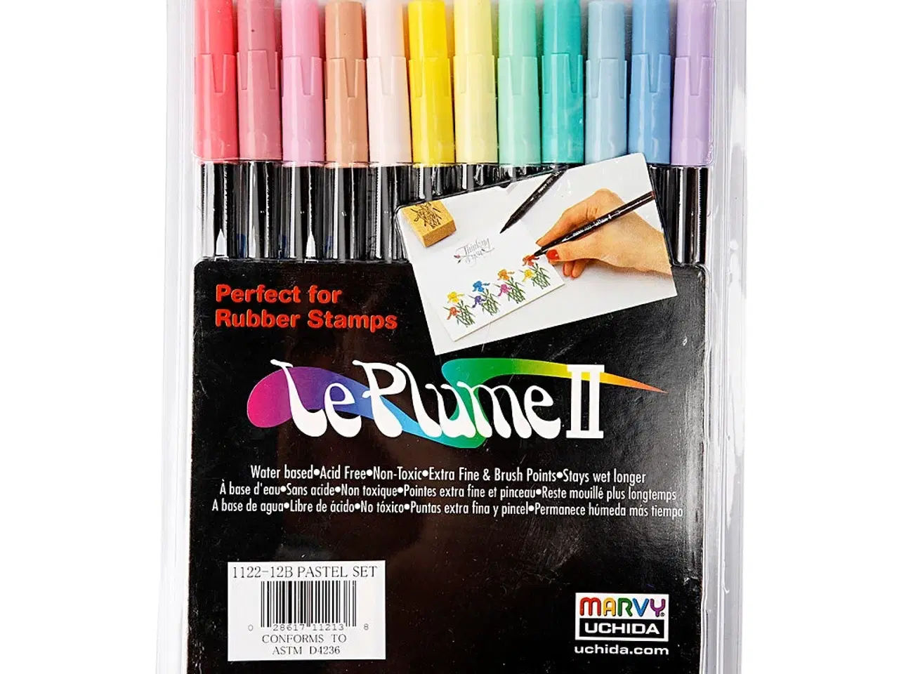 Billede 1 - Le Plume II Tusch - 12 Farver med To Spidser