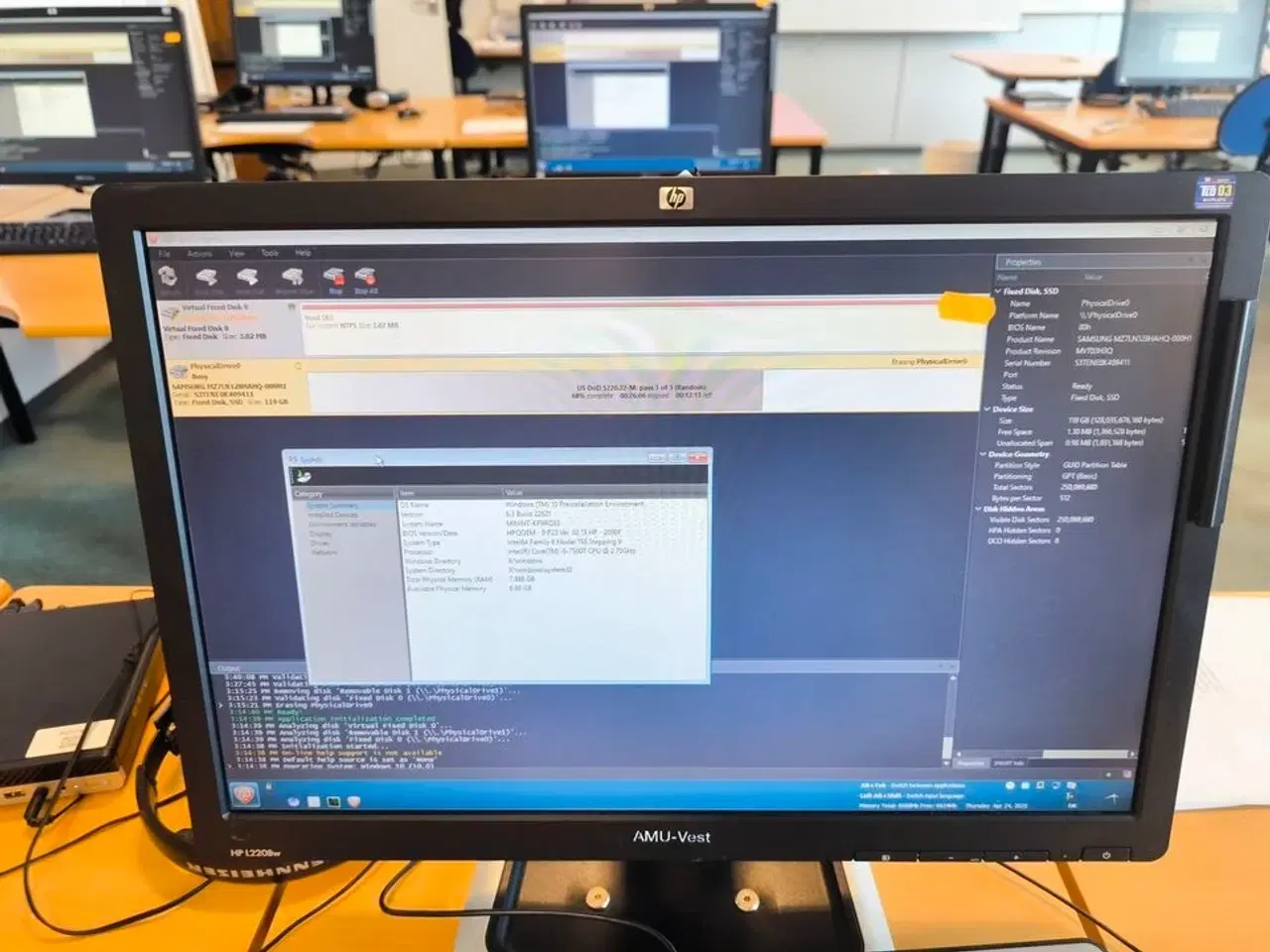 Billede 4 - Skærm 22" m. tastatur HP L2206w (PC medfølger ikke)