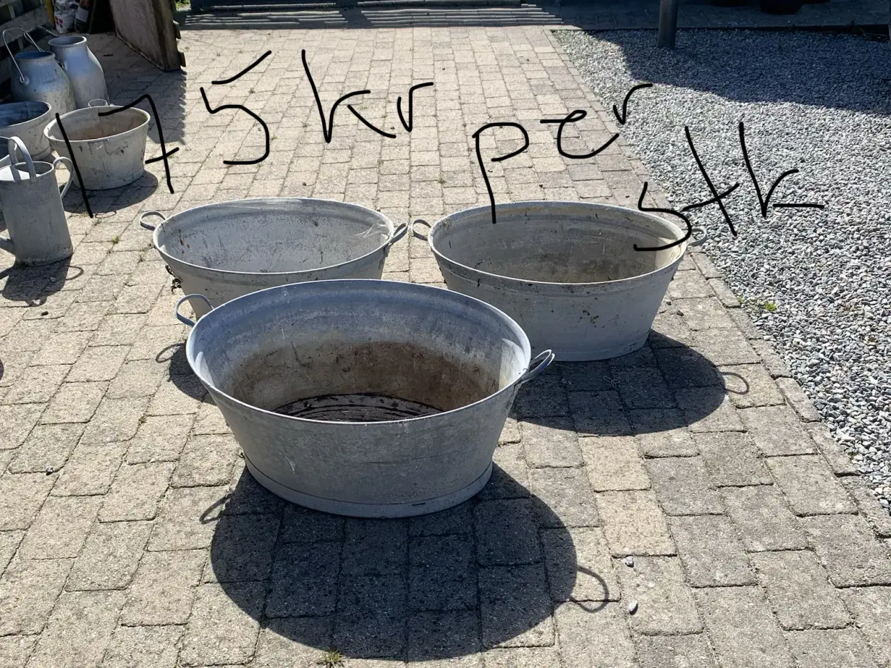 Billede 4 - Zinkbaljer i flere størrelser og mælkejunger 